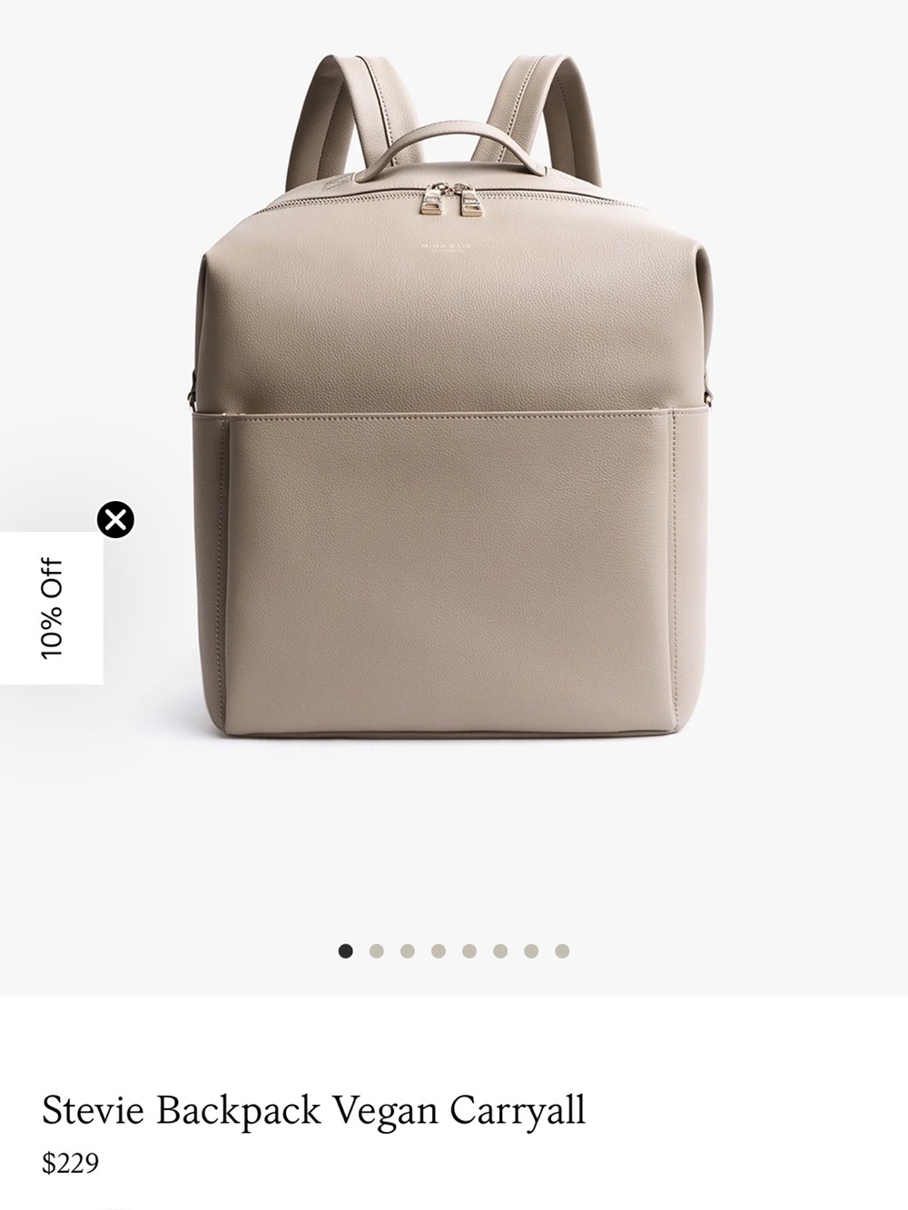 Mina Baie Stevie Backpack - Sand used twice
